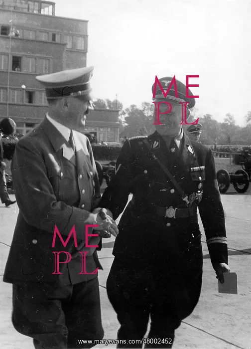 : Adolf Hitler and Hans Baur : Adolf Hitler and Hans Baur