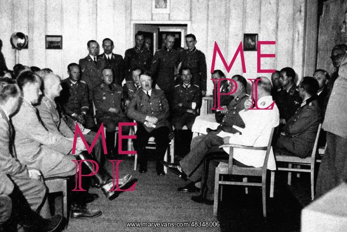 : Adolf Hitler hears the announcement of the : Adolf Hitler hears the announcement of the