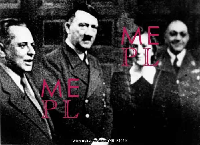 : Adolf Hitler, Heinrich Hoffman, Eva Braun, Prof Morell : Adolf Hitler, Heinrich Hoffman, Eva Braun, Prof Morell