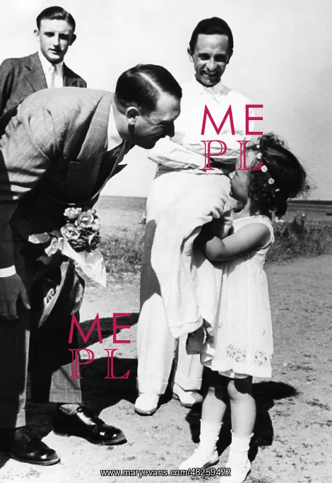 : Adolf Hitler with Helga Goebbels, 1930s : Adolf Hitler with Helga Goebbels, 1930s