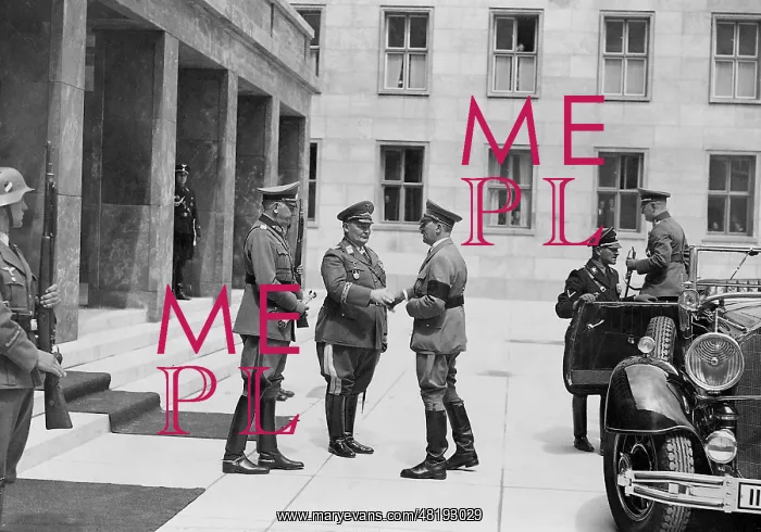 : Adolf Hitler, Hermann Goering and Werner von Blomberg at the : Adolf Hitler, Hermann Goering and Werner von Blomberg at the