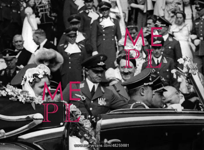 : Adolf Hitler at Hermann Goring's wedding, 1935 : Adolf Hitler at Hermann Goring's wedding, 1935
