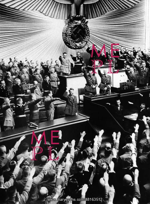 : Adolf Hitler, im Reichstag, 1939 : Adolf Hitler, im Reichstag, 1939