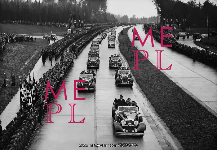 : Adolf Hitler at the inauguration of the Reich highway from D : Adolf Hitler at the inauguration of the Reich highway from D