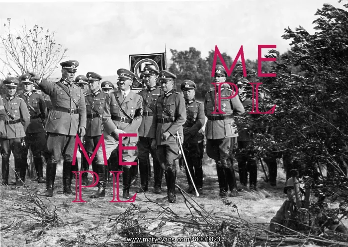 : Adolf Hitler at infantry training exercise : Adolf Hitler at infantry training exercise