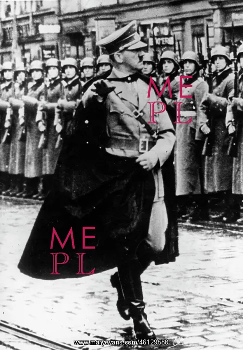 : Adolf Hitler inspecting troops, Berlin, WW2 : Adolf Hitler inspecting troops, Berlin, WW2