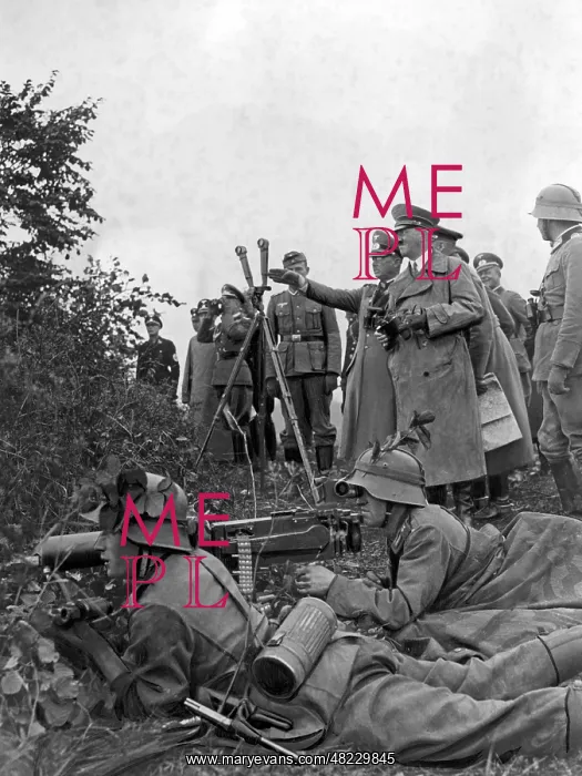 : Adolf Hitler inspects a maneuver 1937 : Adolf Hitler inspects a maneuver 1937