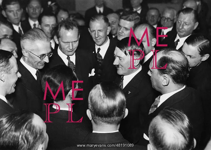 : Adolf Hitler with journalists, 1934 : Adolf Hitler with journalists, 1934