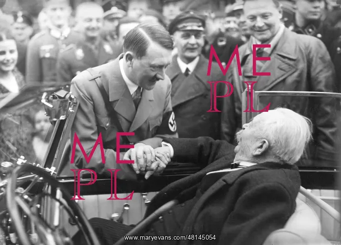 : Adolf Hitler with Karl Litzmann, 1935 : Adolf Hitler with Karl Litzmann, 1935