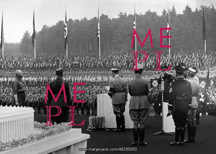 : Adolf Hitler at the laying of the foundation : Adolf Hitler at the laying of the foundation