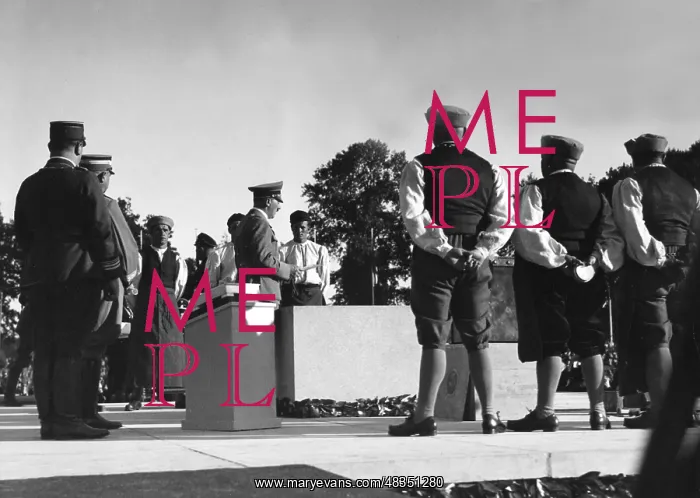 : Adolf Hitler at the laying of the foundation : Adolf Hitler at the laying of the foundation