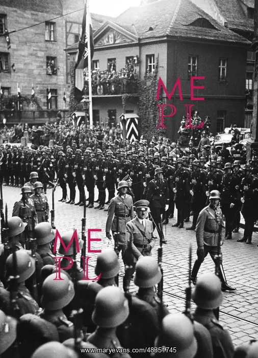 : Adolf Hitler with Leibstandarte-SS and the : Adolf Hitler with Leibstandarte-SS and the