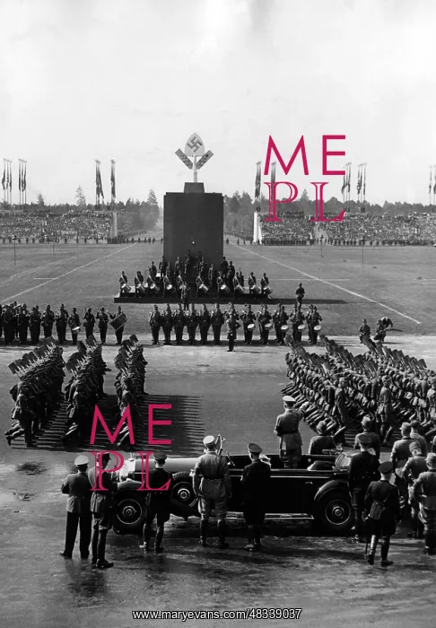 : Adolf Hitler during the march of the RAD on : Adolf Hitler during the march of the RAD on