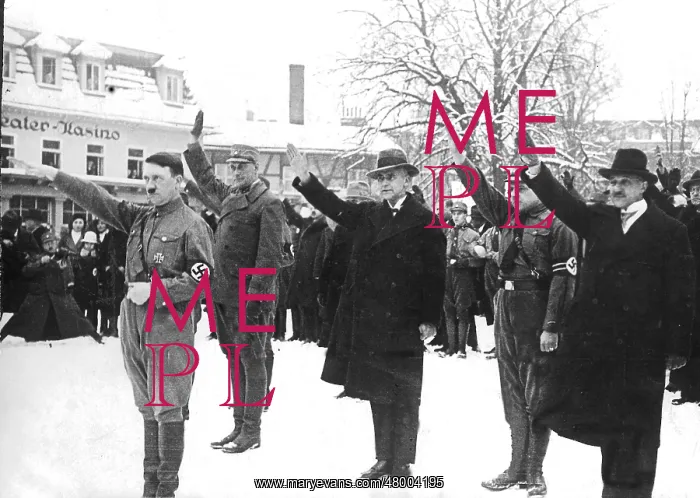 : Adolf Hitler at march of SA, Thuringia : Adolf Hitler at march of SA, Thuringia