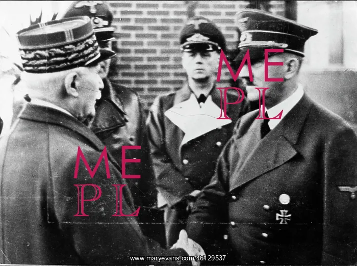  : Adolf Hitler, Marshal Petain, Schmidt, Ribbentrop, WW2