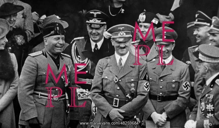 : Adolf Hitler with Mussolini, 1938 : Adolf Hitler with Mussolini, 1938