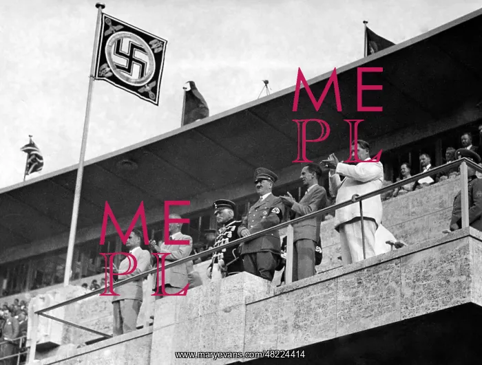 : Adolf Hitler with other NS functionaries at Berlin Olympic S : Adolf Hitler with other NS functionaries at Berlin Olympic S