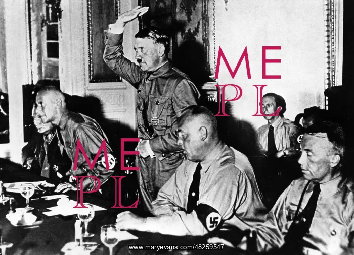 : Adolf Hitler at an NSDAP meeting, 1932 : Adolf Hitler at an NSDAP meeting, 1932