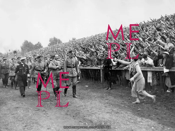 : Adolf Hitler at the Nuremberg Rally, 1934 : Adolf Hitler at the Nuremberg Rally, 1934