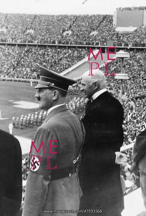 : Adolf Hitler and Olympic President, Berlin : Adolf Hitler and Olympic President, Berlin