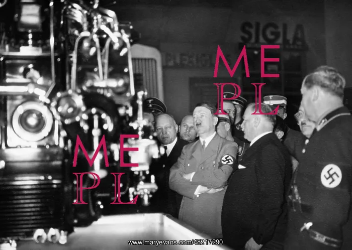 : Adolf Hitler at the opening of the IAME in Berlin 1937 : Adolf Hitler at the opening of the IAME in Berlin 1937