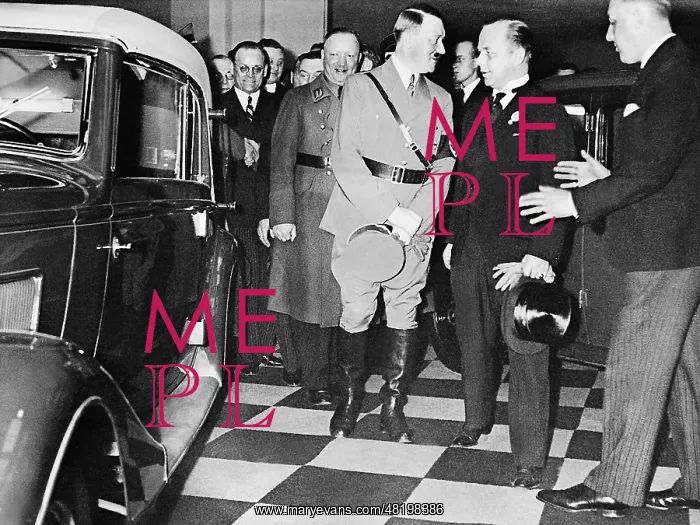 : Adolf Hitler at the opening of the International Automobile : Adolf Hitler at the opening of the International Automobile