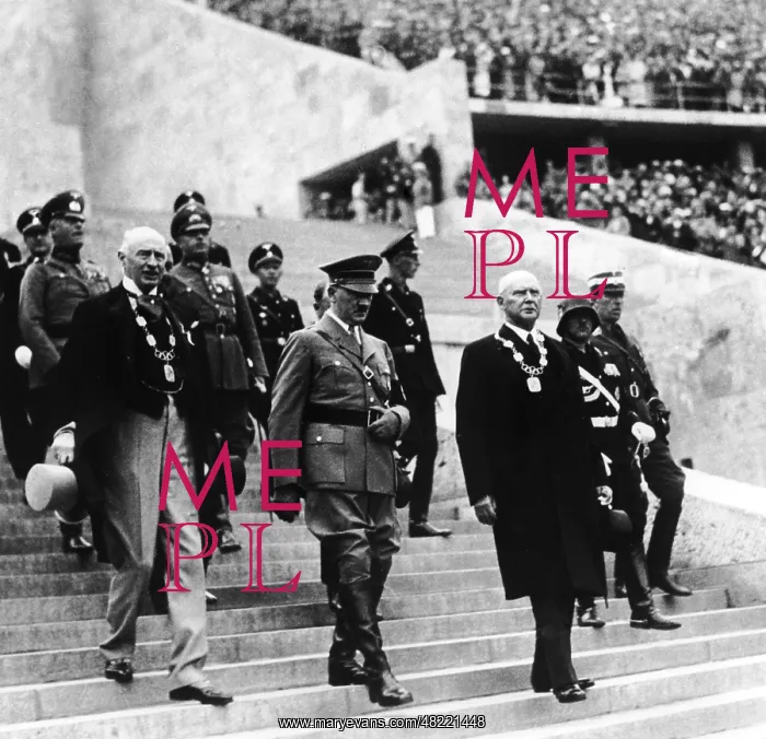: Adolf Hitler opens the Olympic Summer Games in Berlin, 1 : Adolf Hitler opens the Olympic Summer Games in Berlin, 1