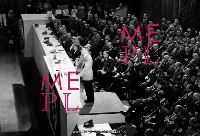: Adolf Hitler opens the Winterhilfswerk, 1938 : Adolf Hitler opens the Winterhilfswerk, 1938