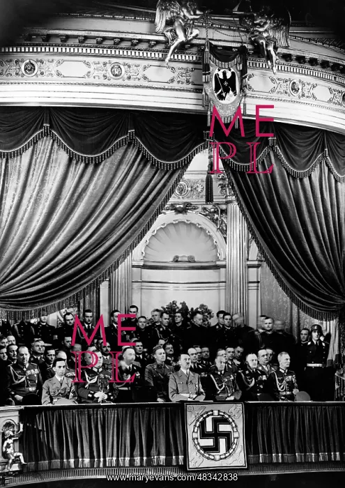 : Adolf Hitler at the Opera in Berlin, 1939 : Adolf Hitler at the Opera in Berlin, 1939