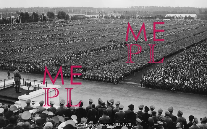 : Adolf Hitler at the parade of politicians on : Adolf Hitler at the parade of politicians on