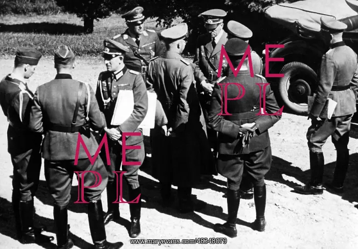 : Adolf Hitler during the Polish campaign, 1939 : Adolf Hitler during the Polish campaign, 1939