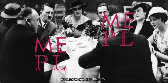 : Adolf Hitler at a private tea reception, 1937 : Adolf Hitler at a private tea reception, 1937