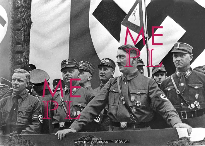 : Adolf Hitler at a rally in Dortmund 1933 : Adolf Hitler at a rally in Dortmund 1933