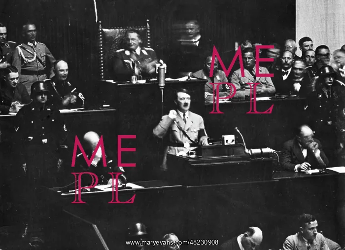 : Adolf Hitler during his Reichstag speech on the Roehm : Adolf Hitler during his Reichstag speech on the Roehm