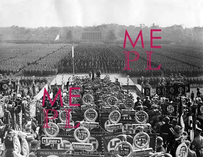 : Adolf Hitler during roll call in the Luitpold : Adolf Hitler during roll call in the Luitpold