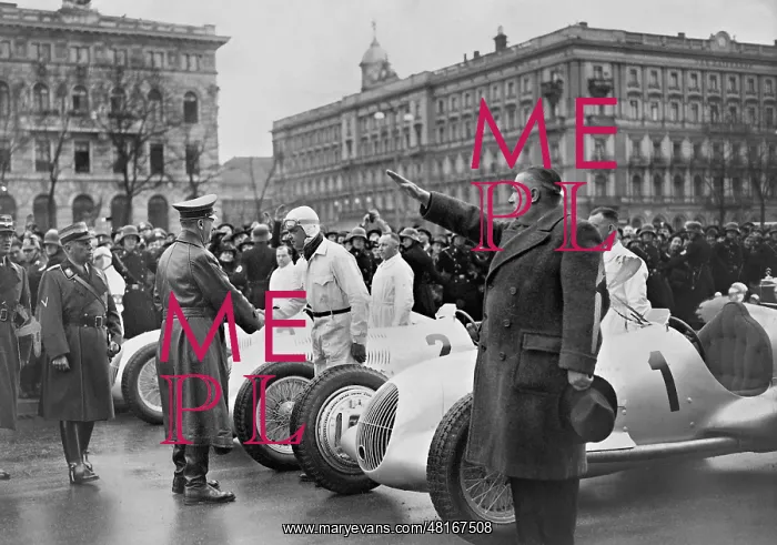 : Adolf Hitler and Rudolf Caracciola in Berlin, 1937 : Adolf Hitler and Rudolf Caracciola in Berlin, 1937