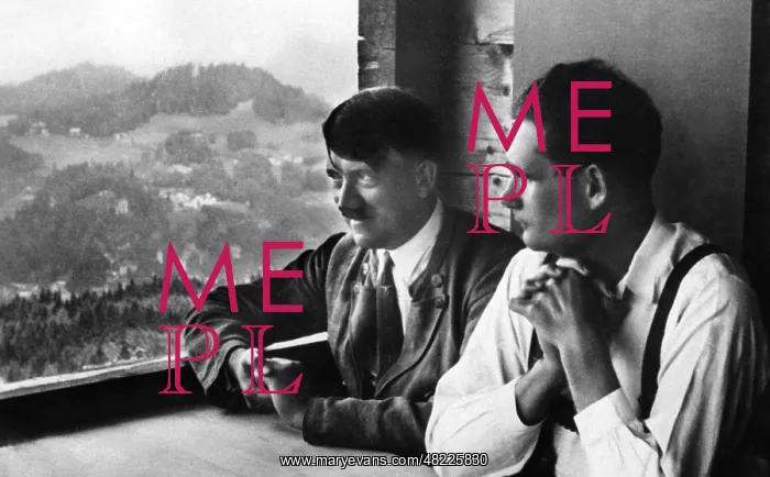 : Adolf Hitler with Rudolf Hess, 1932 : Adolf Hitler with Rudolf Hess, 1932