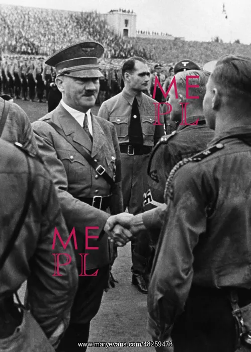 : Adolf Hitler and Rudolf Hess with HJ, 1935 : Adolf Hitler and Rudolf Hess with HJ, 1935