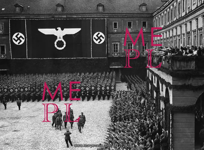 : Adolf Hitler and Rudolf Hess in Weimar in 1936 : Adolf Hitler and Rudolf Hess in Weimar in 1936
