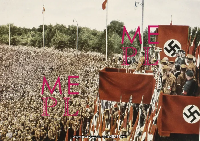 : Adolf Hitler at the SA rally in Dortmund, 1933 : Adolf Hitler at the SA rally in Dortmund, 1933