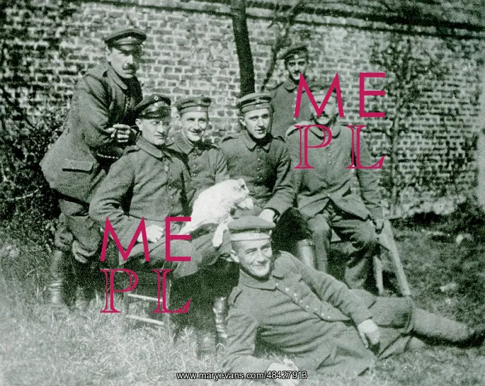 : Adolf Hitler, seated on the right, with fellow : Adolf Hitler, seated on the right, with fellow