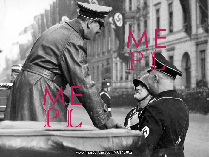: Adolf Hitler and Sepp Dietrich, 1937 : Adolf Hitler and Sepp Dietrich, 1937