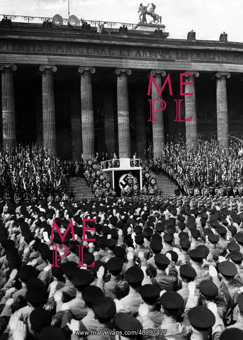 : Adolf Hitler as speaker in the Lustgarten on May 1, 1936 : Adolf Hitler as speaker in the Lustgarten on May 1, 1936