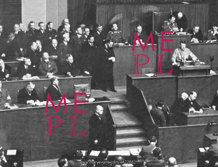 : Adolf Hitler speaks about the Enabling Act in Berlin, 1933 : Adolf Hitler speaks about the Enabling Act in Berlin, 1933