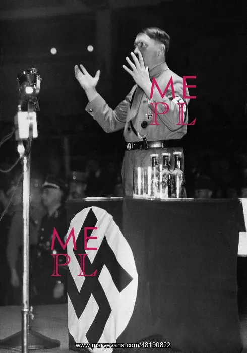  : Adolf Hitler during a speech, 1933