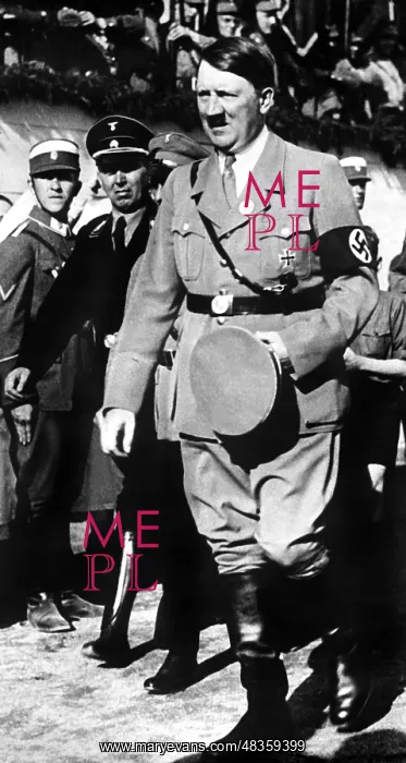 : Adolf Hitler before a speech, 1934 : Adolf Hitler before a speech, 1934