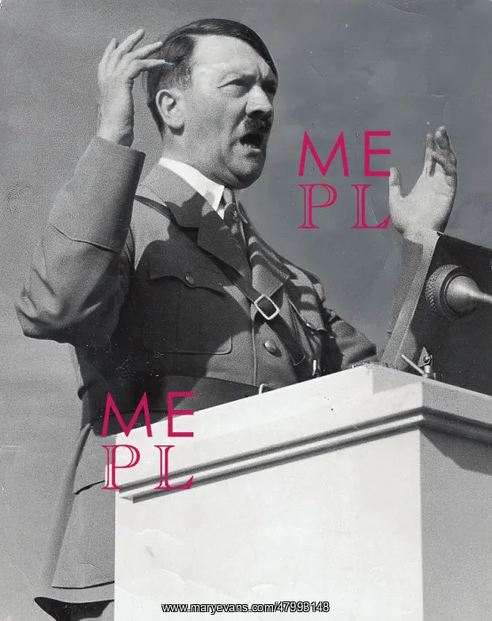 : Adolf Hitler during his speech at Bueckeberg on harvest : Adolf Hitler during his speech at Bueckeberg on harvest