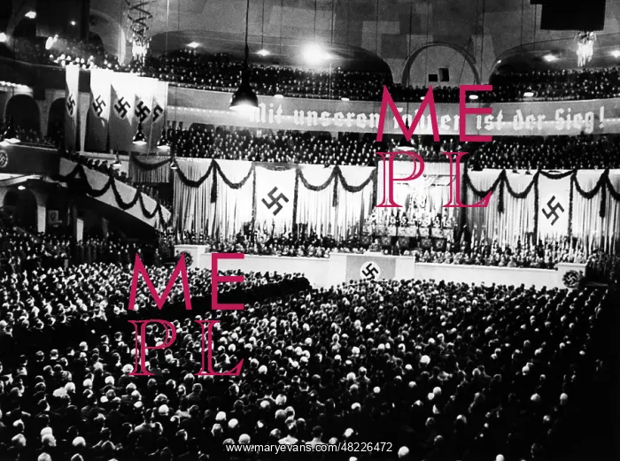 : Adolf Hitler during his speech on the jubilee of the sei : Adolf Hitler during his speech on the jubilee of the sei