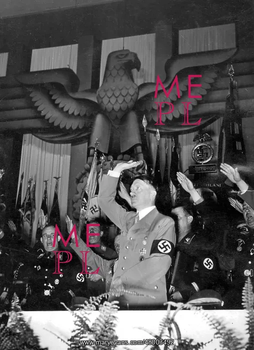 : Adolf Hitler after a speech in Koenigsberg : Adolf Hitler after a speech in Koenigsberg