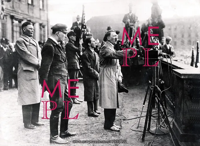 : Adolf Hitler during his speech at the Lustgarten on : Adolf Hitler during his speech at the Lustgarten on